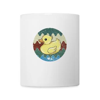 Badeente Retro - Tasse - Weiß - Vorne