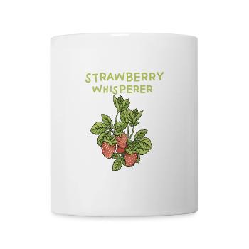 Erdbeeren Flüsterer - Tasse - Weiß - Vorne