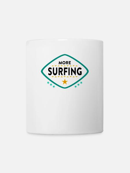 Surfen Surfer Spruch - Tasse - Weiß