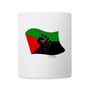 MARTINIQUE Fahnenfaust M.972 (schwarz) - Tasse - Weiß - Vorne