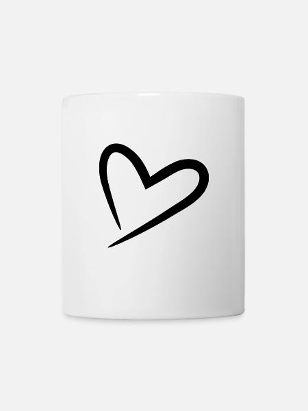 Herz - Tasse - Weiß