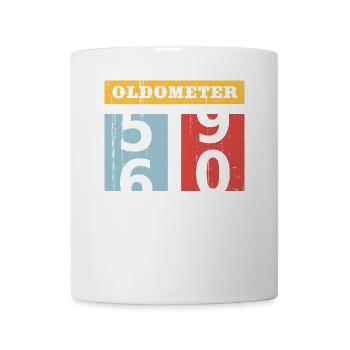 Oldometer 59-60 60.Geburtstag 60 Retro Geschenk - Tasse - Weiß - Vorne