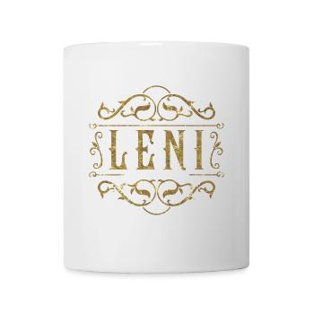 Leni gold - Tasse - Weiß - Vorne