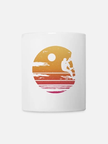 Klettern Freeclimber Bergsteiger Bouldern - Tasse - Weiß