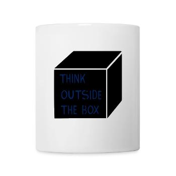 Think outside the box - Tasse - Weiß - Vorne