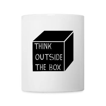 THINK OUTSIDE THE BOX - Tasse - Weiß - Vorne