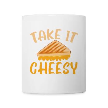 Nimm es Käsig Foodie Gerösteter Grillkäse - Tasse - Weiß - Vorne