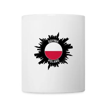 Gdynia Skyline Polen Flagge Reise Souvenir - Tasse - Weiß - Vorne