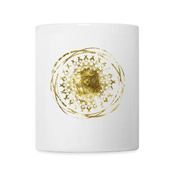 Mandala gold - Tasse - Weiß - Vorne