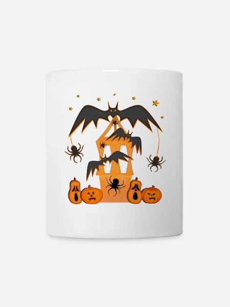 Halloween Happy Halloween Kürbis - Tasse - Weiß