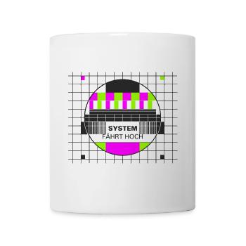 Testbild System fährt hoch - Tasse - Weiß - Vorne