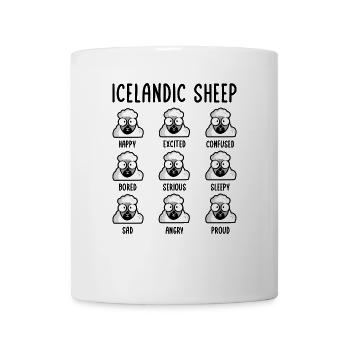 Islandschaf Emotionen Island Schaf Iceland - Tasse - Weiß - Vorne
