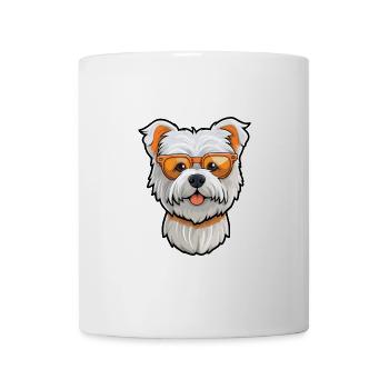 West Highland White Terrier Hunderasse Aquarell C - Tasse - Weiß - Vorne