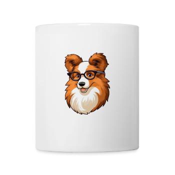 Shetland Schäferhund Hund Rasse Aquarell Karikatur Kaw - Tasse - Weiß - Vorne