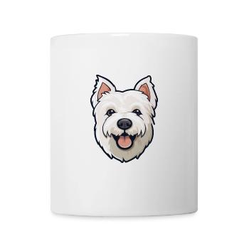West Highland White Terrier Hunderasse Aquarell C - Tasse - Weiß - Vorne