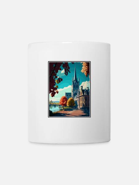 Bonn Deutschland Vintage Reiseposter WPA Souvenir - Tasse - Weiß