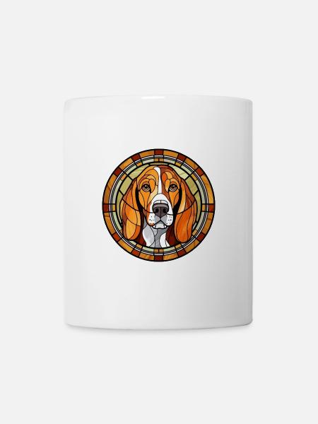 Serbischer Jagdhund Rasse Buntes Glas Wat - Tasse - Weiß