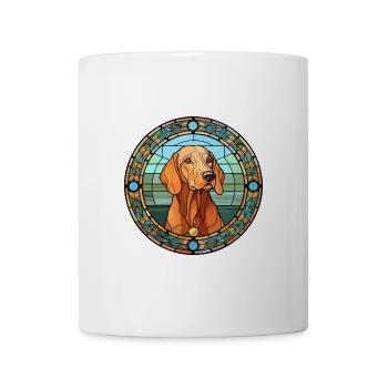 Hannoveraner Hund Rasse Buntes Glas Wat - Tasse - Weiß - Vorne