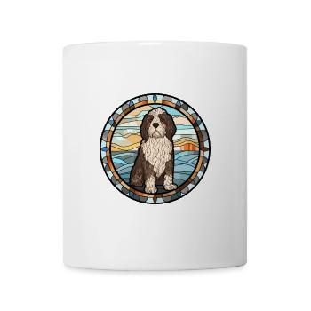 Friesische Wasserhundrasse Buntes Glas - Tasse - Weiß - Vorne