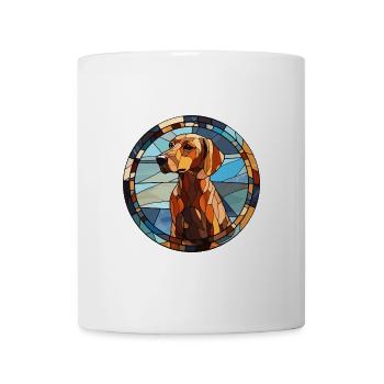 Braque du Bourbonnais Hunderasse Buntglas Colo - Tasse - Weiß - Vorne