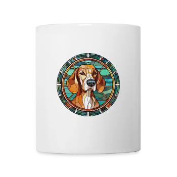 Andalusischer Jagdhund Hunderasse Buntglas Bunt - Tasse - Weiß - Vorne