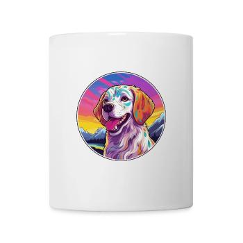Akbash Hunderasse Karikatur Kawaii Aquarell - Tasse - Weiß - Vorne