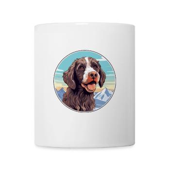 Pudelpointer Hunderasse Cartoon Kawaii Aquarell - Tasse - Weiß - Vorne