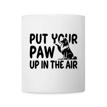 Collie High Five - Vektor Design - Tasse - Weiß - Vorne
