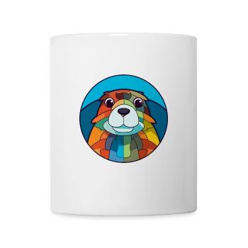 Gopher Buntglas Bunte Karikatur Kawaii Anima - Tasse - Weiß - Vorne