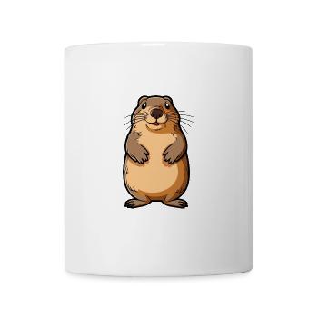 Gopher Niedliche Karikatur Kawaii Aquarell Tier Haustier - Tasse - Weiß - Vorne