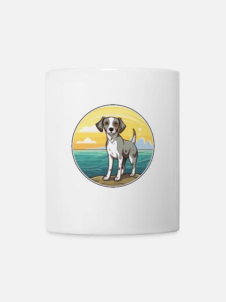 Kromfohrlander Hund Rasse Cartoon Kawaii Clipart - Tasse - Weiß