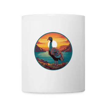 Truthahn Haustier Bunte Aquarell-Karikatur Kawaii Haustier - Tasse - Weiß - Vorne