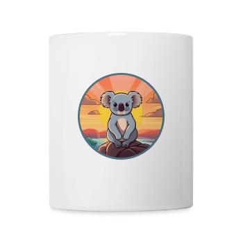 Koala Buntes Aquarell Cartoon Kawaii Tier - Tasse - Weiß - Vorne