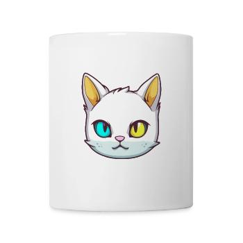Burmesische Katze Rasse Aquarell Karikatur Kawaii Haustier - Tasse - Weiß - Vorne