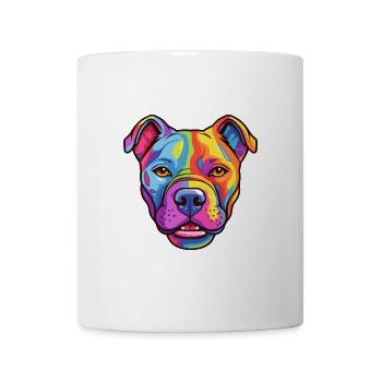 Staffordshire Bullterrier Hunderasse Karikatur Kawai - Tasse - Weiß - Vorne