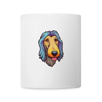 Scottish Deerhound Hunderasse Cartoon Kawaii Illust - Tasse - Weiß - Vorne