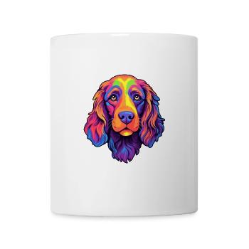 Picardie Spaniel Hunderasse Cartoon Kawaii Illustrat - Tasse - Weiß - Vorne