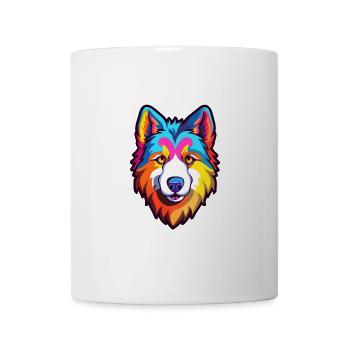 Nördliche Inuit Hunderasse Cartoon Kawaii Illustrati - Tasse - Weiß - Vorne
