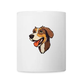Laufhund Hunderasse Cartoon Kawaii Illustration - Tasse - Weiß - Vorne