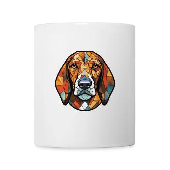 Bosnischer rauer Jagdhund Hunderasse Aquarell - Tasse - Weiß - Vorne