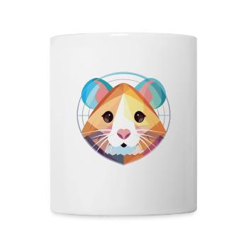 Bunte Aquarell-Tierillustration des Hamsters - Tasse - Weiß - Vorne