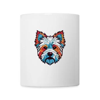West Highland Terrier Hunderasse Aquarellglas - Tasse - Weiß - Vorne
