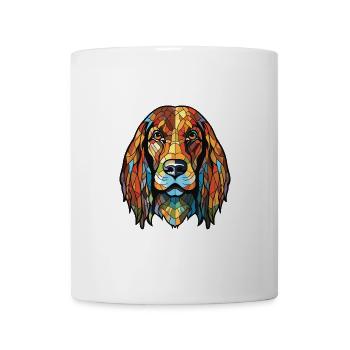 Lettische Jagdhunderasse Aquarell-Illustration - Tasse - Weiß - Vorne