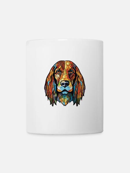 Lettische Jagdhunderasse Aquarell-Illustration - Tasse - Weiß