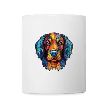 Kyi Leo Hunderasse Bunte Aquarell-Illustration - Tasse - Weiß - Vorne