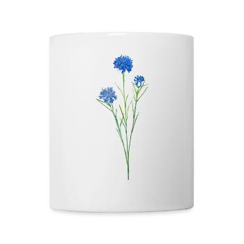 Kornblume. - Tasse - Weiß - Vorne