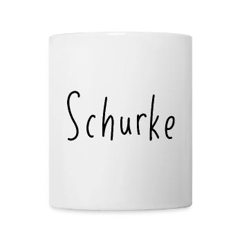 Schurke - Handschrift Statement schwarz - Tasse - Weiß - Vorne