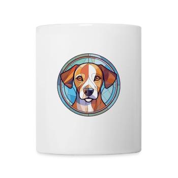 Akbash Hunderasse bunte Aquarell-Illustration - Tasse - Weiß - Vorne