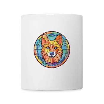 Deutsche Jagdterrier Hunderasse Aquarellglas - Tasse - Weiß - Vorne