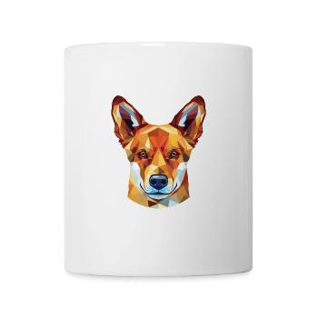 Dingo-Hunderasse Bunte Aquarell-Illustration - Tasse - Weiß - Vorne